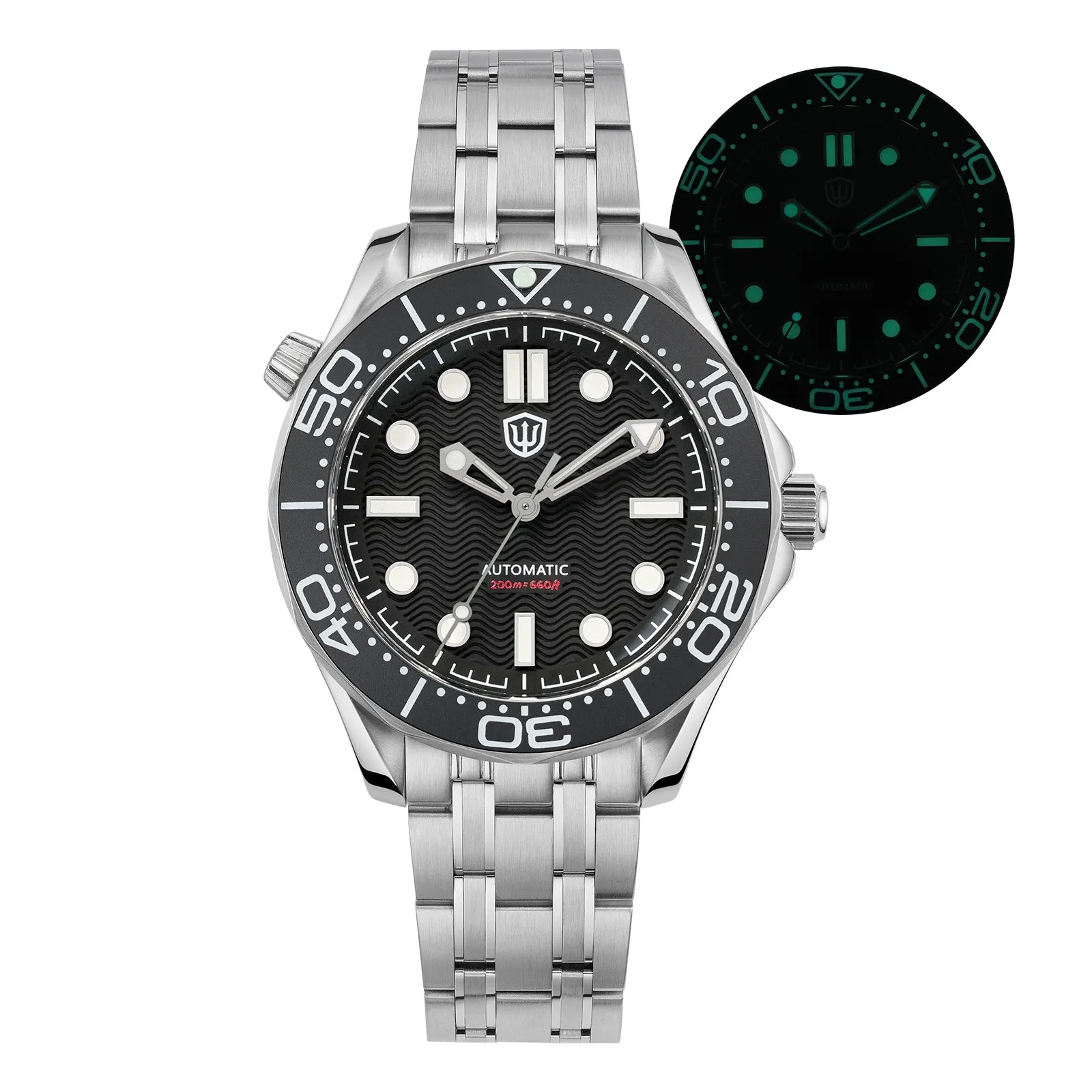 ★WeeklyDeal★Watchdives WD007ST 39mm NTTD Dive Watch