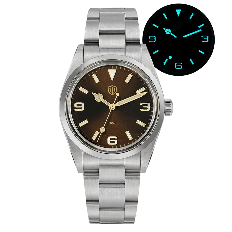 ★WeeklyDeal★Watchdives WD1016 37mm VH31 Explore Men Watch V1