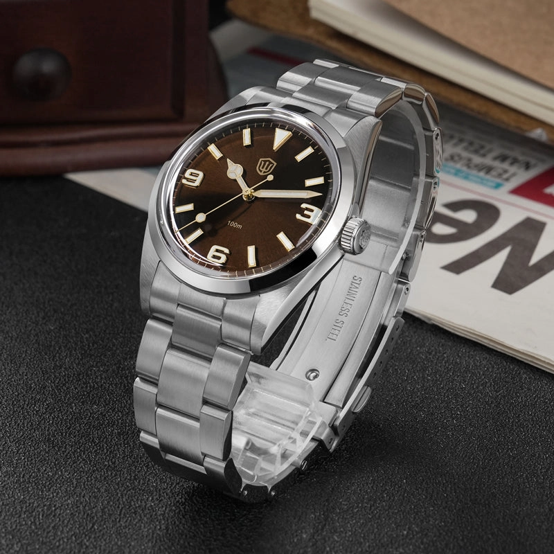 ★WeeklyDeal★Watchdives WD1016 37mm VH31 Explore Men Watch V2