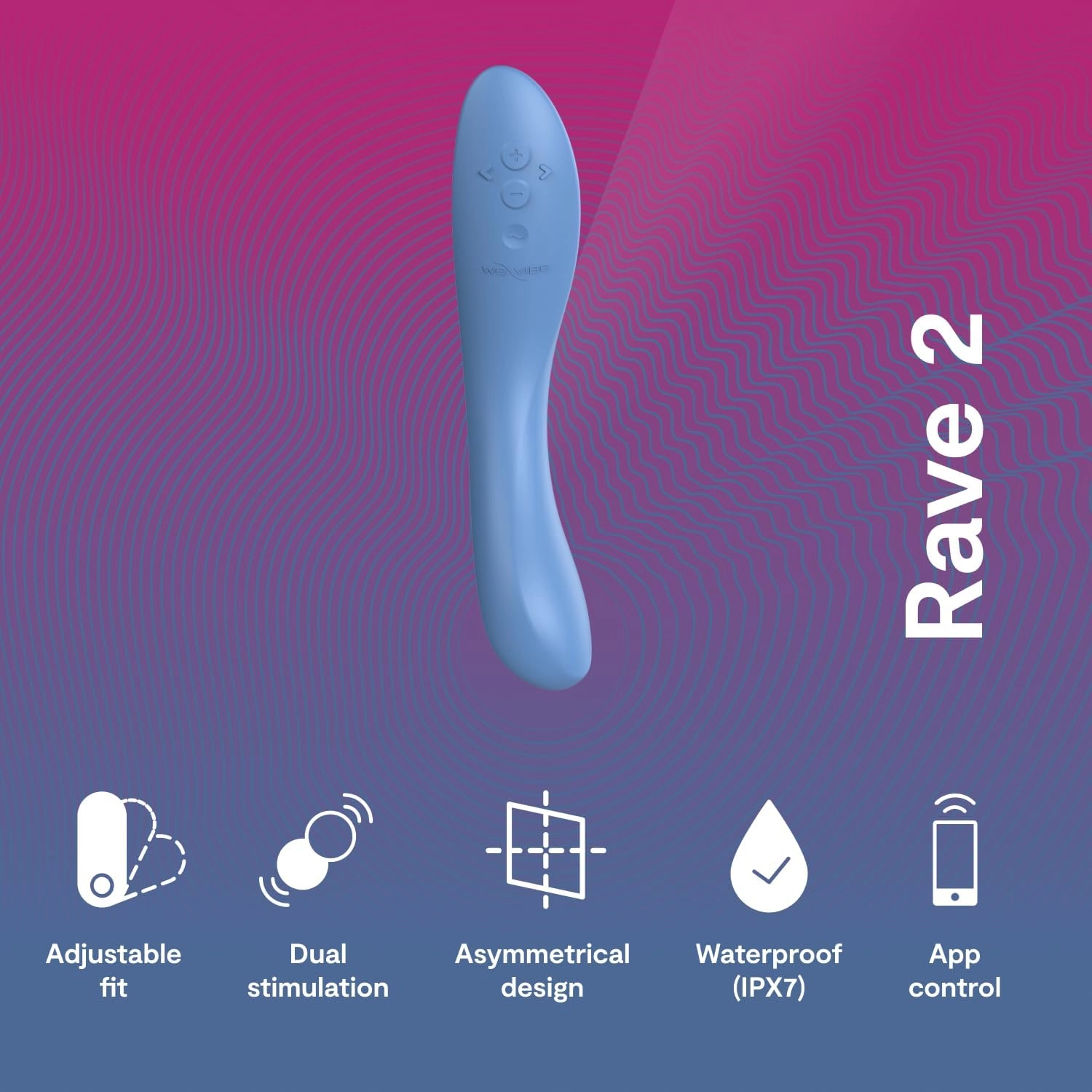WEVIBE RAVE 2 G-SPOT VIBRATOR - BLUE