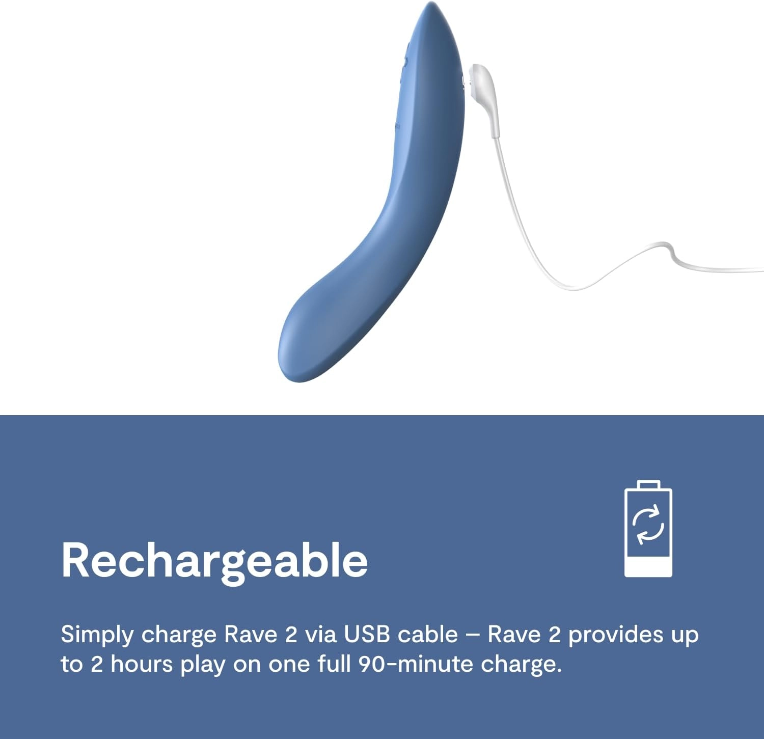 WEVIBE RAVE 2 G-SPOT VIBRATOR - BLUE