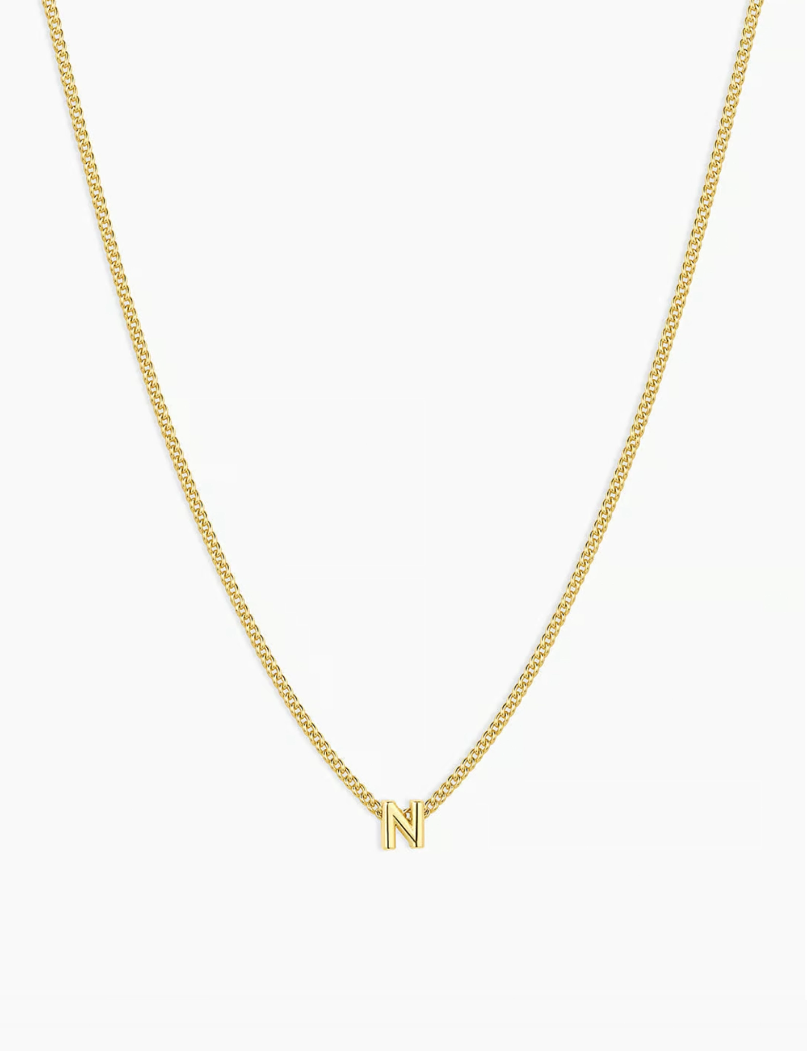 Wilder Mini Alphabet Necklace, Gold Plated