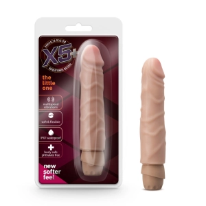 X5 Plus By Blush® | The Little One Beige 6.75-Inch Long Vibrating Dildo
