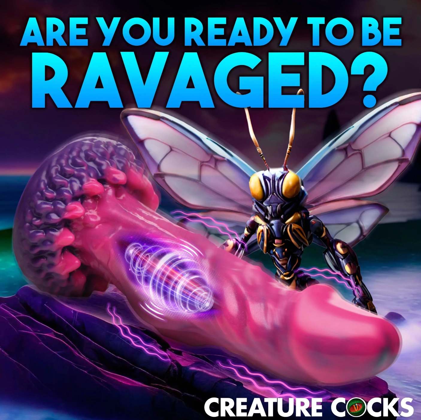 Xenox Vibrating Remote Controlled Dildo by Creature Cocks