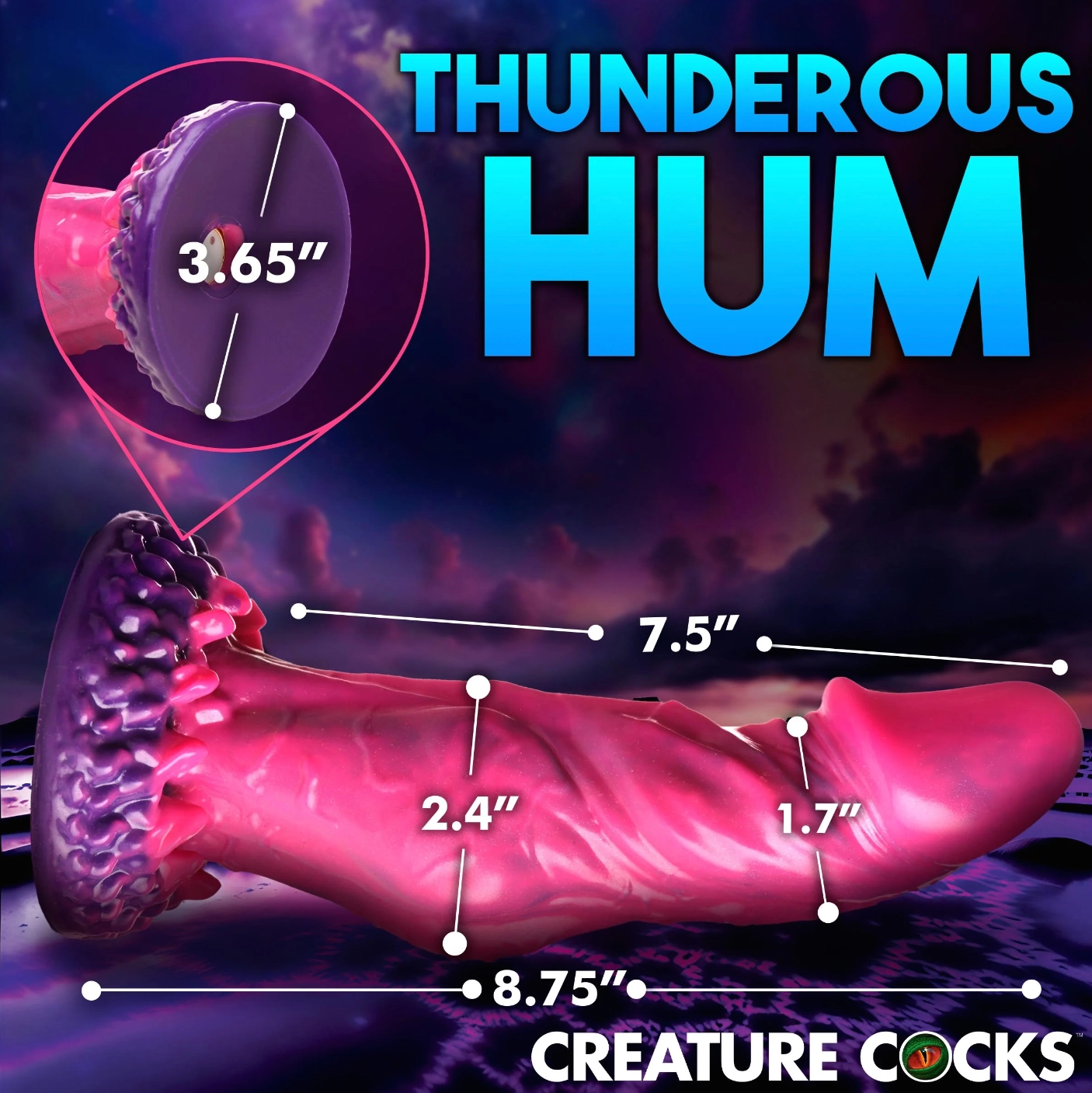 Xenox Vibrating Remote Controlled Dildo by Creature Cocks