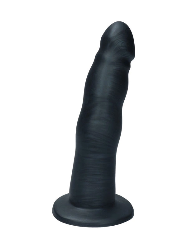 Ylva & Dite Anteros Black Grey Realistic Silicone Dildo 18.5 cm