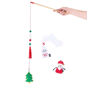 Zippy Claws Holiday Zippy Stick Santa Cookies Dog Toys